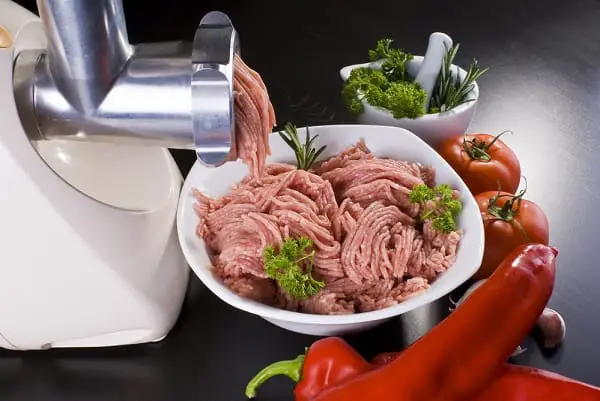 Grinding Meat for Burger