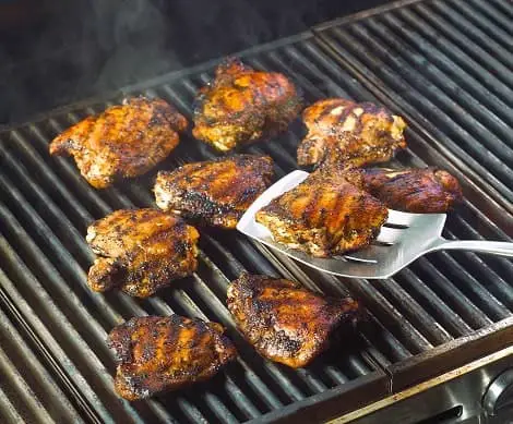 Grilling barbecue Chicken