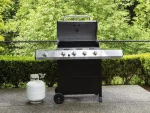 Propane Grill with gas tank